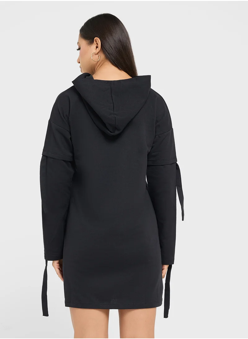 ترينديول Printed Hooded Dress