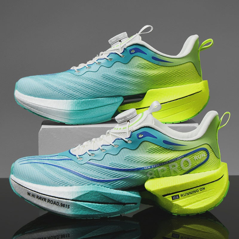 Children'S Swivel Buckle New Carbon Plate Popcorn Student Sneaker Teenager Couple Marathon Racing Running Shoes - Image 2
