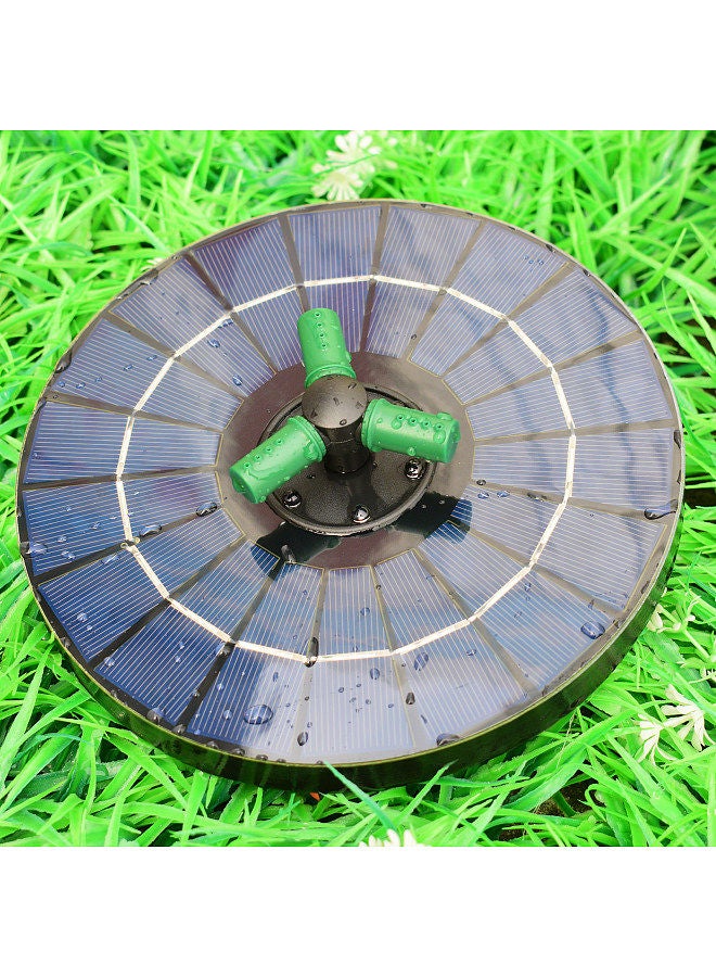 Generic 6W Colorful Solar Fountain Pump With 360°Rotatable Nozzle RGB LED Light Solar Water Pump With Battery Auto-Shut off 9 Inch Floating Fountain for Bird Bath Garden Small Pond  - Image 5