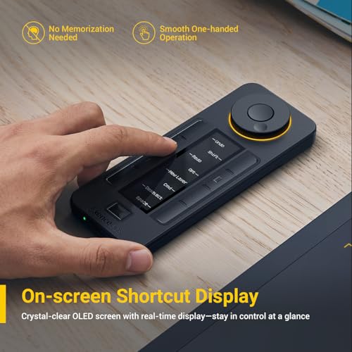 XENCELABS Quick Keys for PC, MacBook, Desktop, Drawing Tablet, Pen Display, OLED Display, 44 Customizable Shortcuts Keydail for Digital Drawing, Video Editing, Photo Retouching, Windows/macOS - Image 3