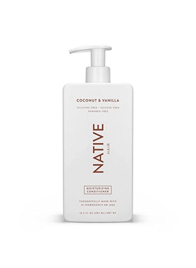 native Coconut & Vanilla Moisturizing Vegan Conditioner Clean Sulfate Paraben And Silicone Free 16.5 Fl Oz  - Image 1