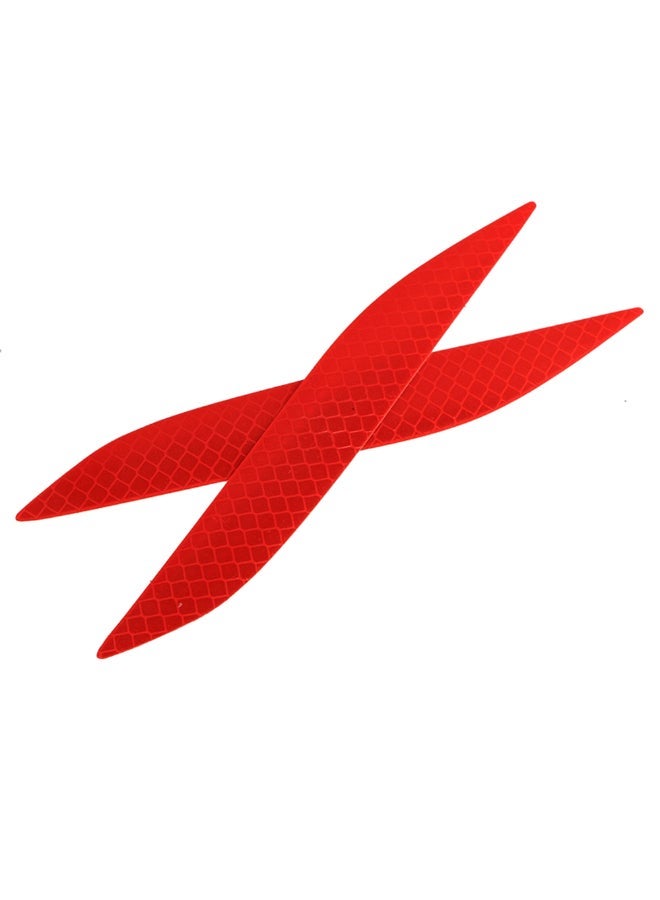 MUNTAQI 2-Piece Ultra Reflective Car Wheel Sticker Set