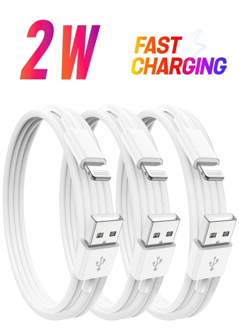 Generic iPhone Charger Cable 2M, 3Pack [Apple Certified] Long Lightning to USB Cable 3 meterApple Fast Charging Lead for Apple iPhone 13 Pro/12 Pro Max/12 Mini/11/X/XS/XR/XS  - Image 1