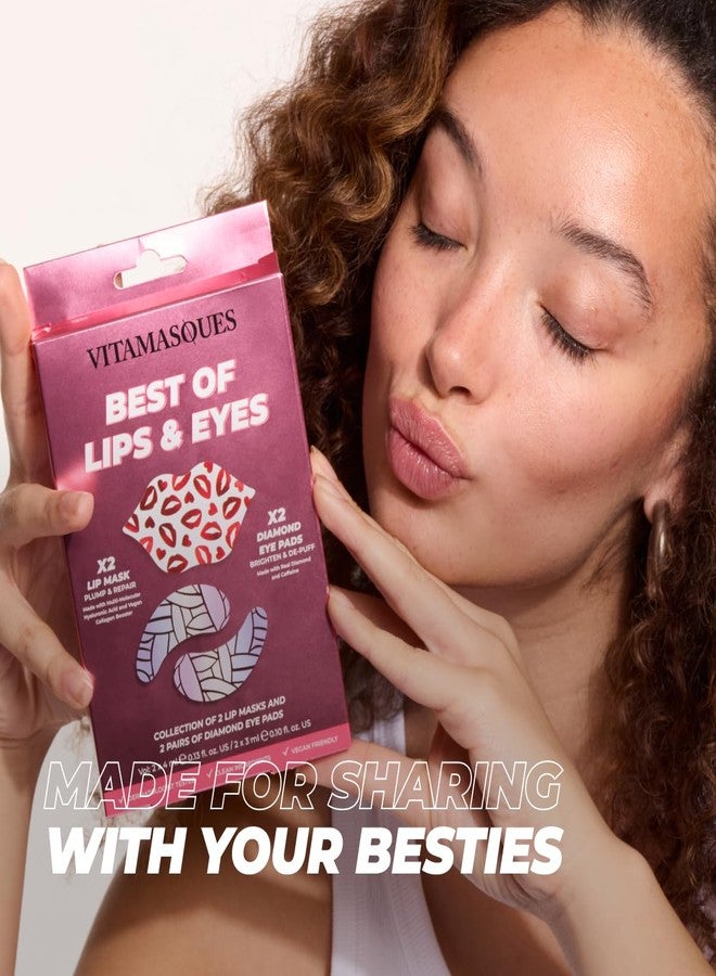 Vitamasques Under Eye Patches & Lip Mask Sheets, Best of Eyes & Lips Set 1 Packs - Eye Patches for Puffy Eyes - Under Eye Masks for Dark Circles and Puffiness - 4 Pads - Image 5