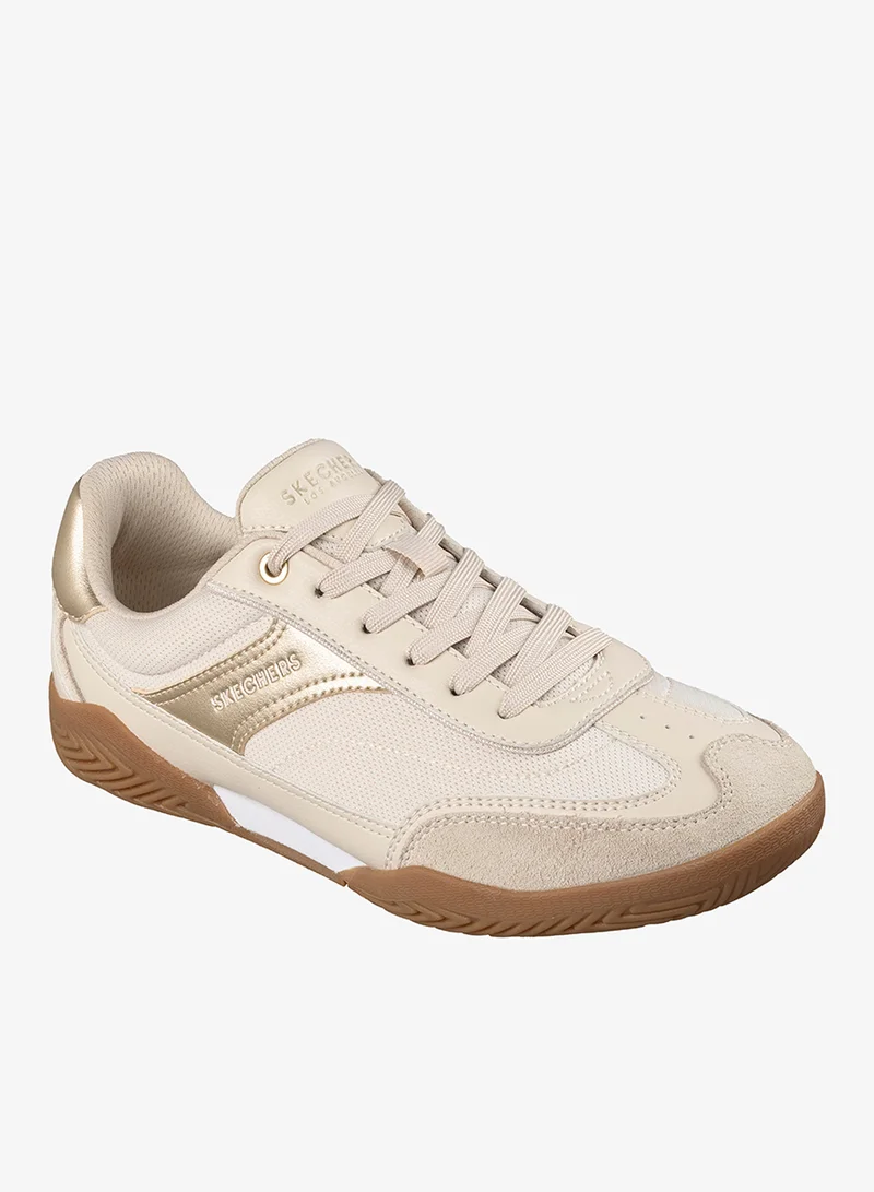 Skechers NATURAL AND GOLD DURALEATHER/ MESH/ SUEDE Zinger Evo for Women | Best Price UAE