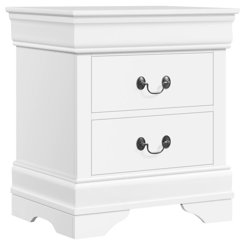 Yaheetech FullyAssembled Nightstand with Drawers Classic 2Drawer Nightstand Large Bedside Table with Storage Wooden Painted Storage Cabinet for Bedroom 215L16W245H White