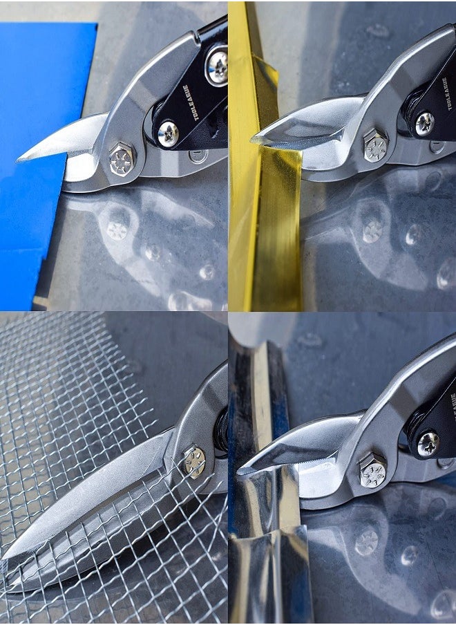 Generic Multi Use Right Cut Tin Snips for Cutting Steel Grip And Handle Lock Right  - Image 2