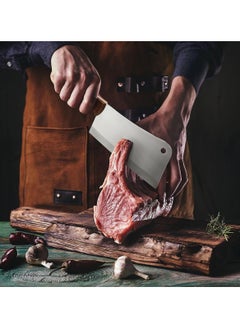 Elephant Royal Butcher Cleaver Knife – 7-Inch, Heavy Duty, Wooden Handle, Japan Made  - Image 2