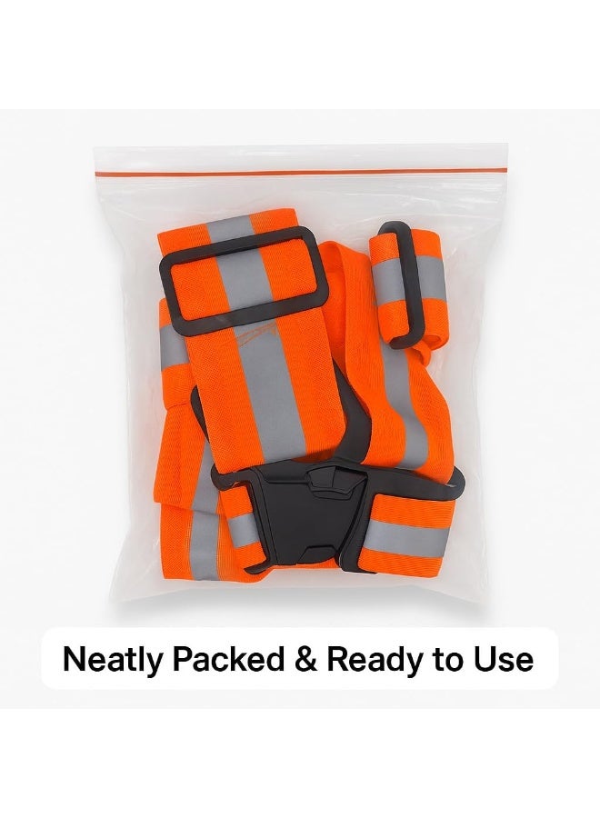 BEYTOR High Visibility Reflective Safety Vest 360° Adjustable Strap for Running, Cycling, Walking & Outdoor Sports – Lightweight & Breathable – One Size - Image 5