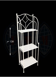 Living 3-Tier White Corner Multi-purpose Storage Shelves 156 CM 