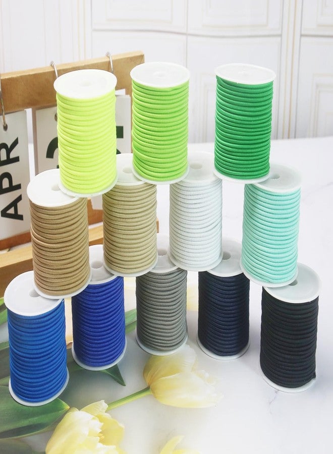 ZHFMLY 12rolls Assorted-Color Elastic Beaded Cords 2mm 2/25 inch Elastic Cord String for Bracelets,Small Bungee Shock Cord for DIY Crafts, Tie Downs Beading and Sewing 300ft(ZH170) - Image 4
