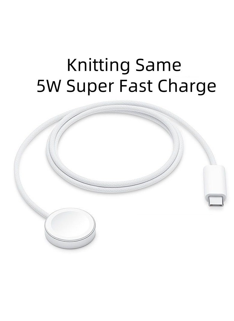Generic - Upgrade to Apple Watch Magnetic Fast Charger to USB-C Cable (1 Meter/Portable) Magnetic Wireless Charging Compatible with Apple Watch Series 8/7/6/SE/5/4/3/2/1 - Image 1