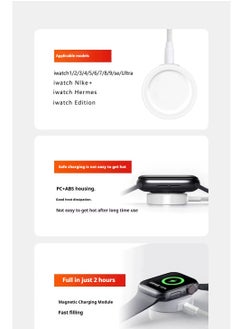 Generic Upgrade to Apple Watch Magnetic Fast Charger to USB-C Cable (1 Meter/Portable) Magnetic Wireless Charging Compatible with Apple Watch Series 8/7/6/SE/5/4/3/2/1  - Image 3
