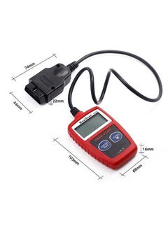 ماركة غير محددة ماسح ضوئي تشخيصي عالمي لسيارات OBD II، كاشف أعطال السيارات، ماسح ضوئي تشخيصي (باللون الأحمر).  - Image 3