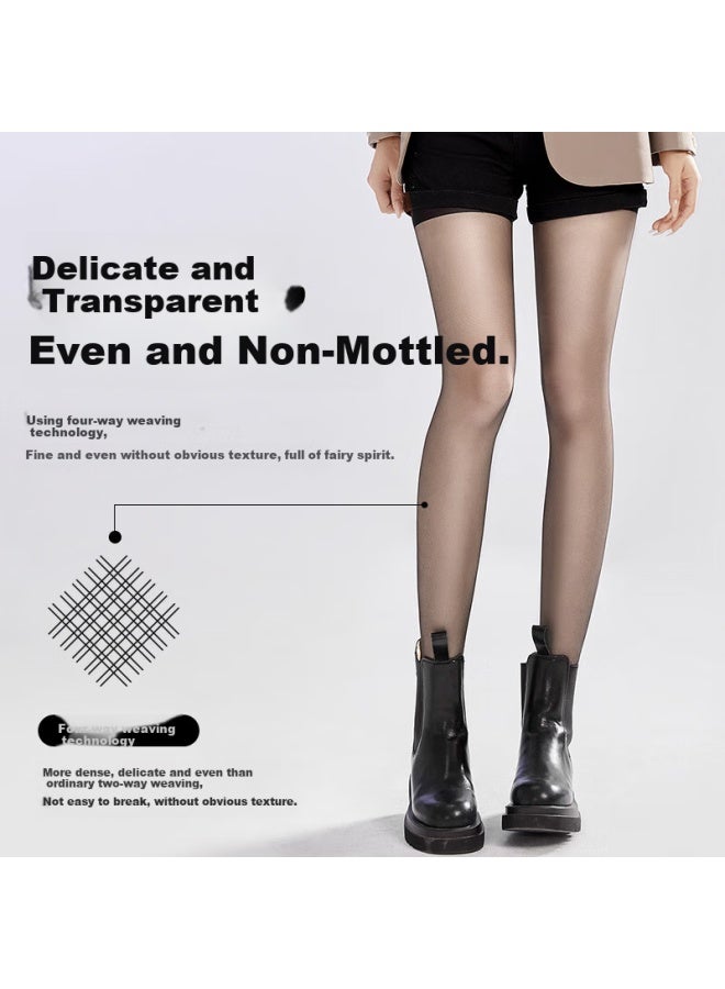 Bonas Ultra-thin Black Stockings, 0.01 High Transparency, Breathable Stockings, Spring And Summer, Cuttable To Slim Legs, High-elastic Pantyhose - Image 2