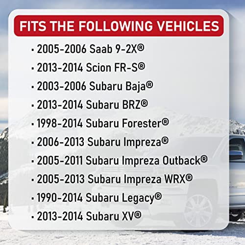 AA Ignition مجموعة فواصل العجلات من 4 - 1 بوصة 4-5x100-5x100mm محول مركزي 56.1mm - M12 x 1.25 1 بوصة - متوافق مع سوبارو، ساب - GT 86، BRZ، إمبريزا، WRX، WRX بريميوم، XV، أوتبك، كروس تريك - Image 4