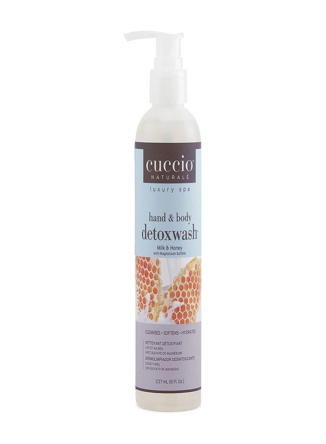 Cuccio Naturale Hand and Body Detoxwash Milk and Honey with Magnesium Sulfate 8 fl.oz (Milk and Honey, 8 fl oz)