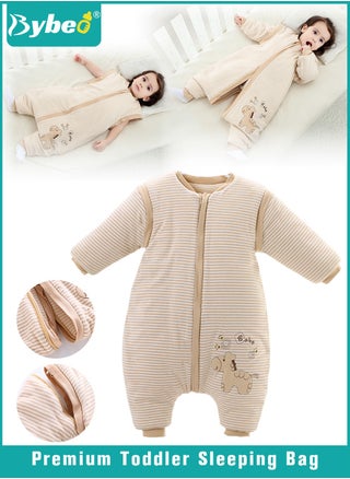 Baby Sleep Sack, Soft Baby Sleeping Bag, Swaddling Blanket, Swaddle Wrap, Pure Cotton Wearable Blankets with Removable Sleeves and Legs, Easy Zip Access Nappy Change, for Newborn Babies 1-3 Years - pzsku/Z7DBA59D6D20D61C57E32Z/45/_/1729479696/28c7202d-7fc4-4551-80e8-74f08896f1b8