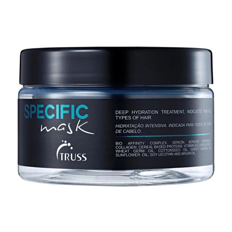 Truss Professional Specific Mask - Hydrating Hair Mask with Argan Oil - Deep Hydration - Repair & Seal Damaged Hair Cuticle; Extends Color; Prevents Split Ends; & Prevents Color Fading (6.35oz) - Image 1
