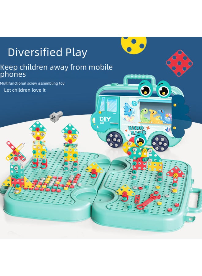 Children's Screw-twisting Educational Toy Nut Combination Screw Disassembly Simulation Electric Baby Repair Toolbox Toy - Image 4