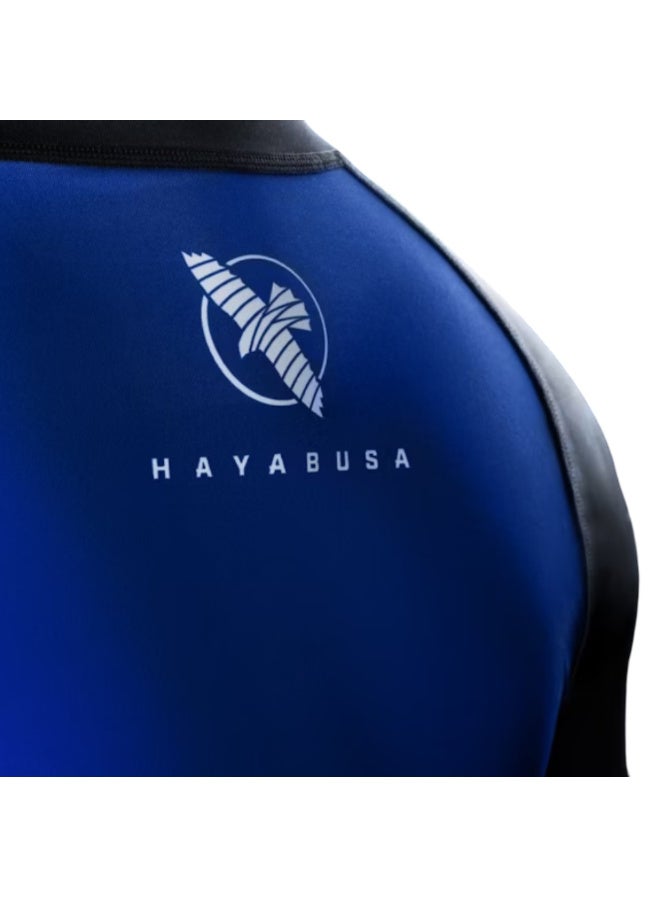 HAYABUSA UFC BJJ WOMENS LONGSLEEVE RASHGUARD BLUE - Image 2