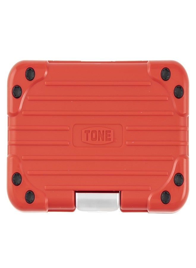 TONE Socket Wrench Bit Set MIX21620P 1/4" Inch Drive & 1/4" Hex Shank Bit Red 18-Piece - Image 2