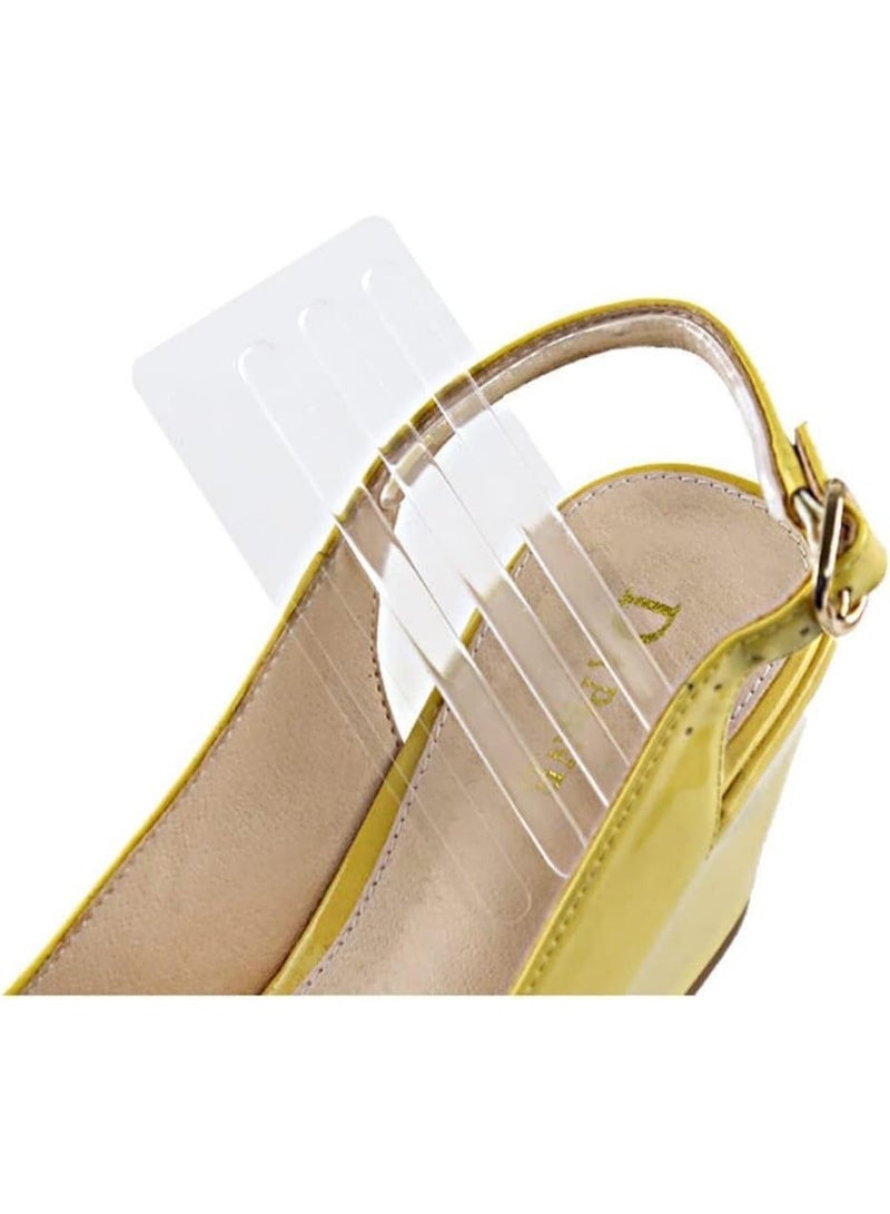 Gel Heel Grips, 6 Pieces Silicone Adhesive Strips, Cushion Inserts for High Heel Shoes, Gel Pads for Heel Pain Relief, Comfortable Liners for Women and Men, Shoe Back Tape for Secure Fit - Image 2