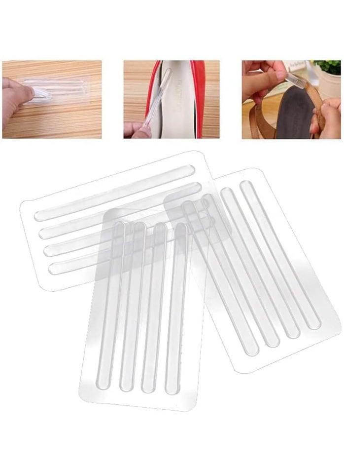 Gel Heel Grips, 6 Pieces Silicone Adhesive Strips, Cushion Inserts for High Heel Shoes, Gel Pads for Heel Pain Relief, Comfortable Liners for Women and Men, Shoe Back Tape for Secure Fit - Image 4