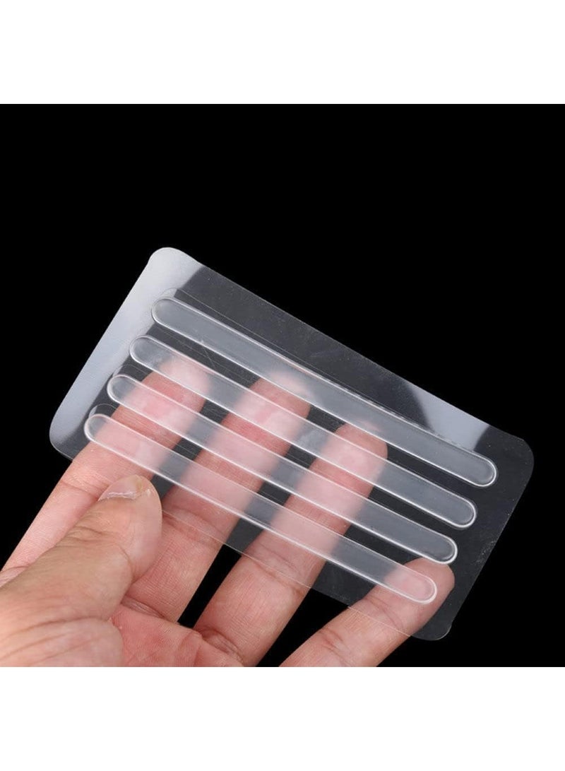 Gel Heel Grips, 6 Pieces Silicone Adhesive Strips, Cushion Inserts for High Heel Shoes, Gel Pads for Heel Pain Relief, Comfortable Liners for Women and Men, Shoe Back Tape for Secure Fit - Image 5
