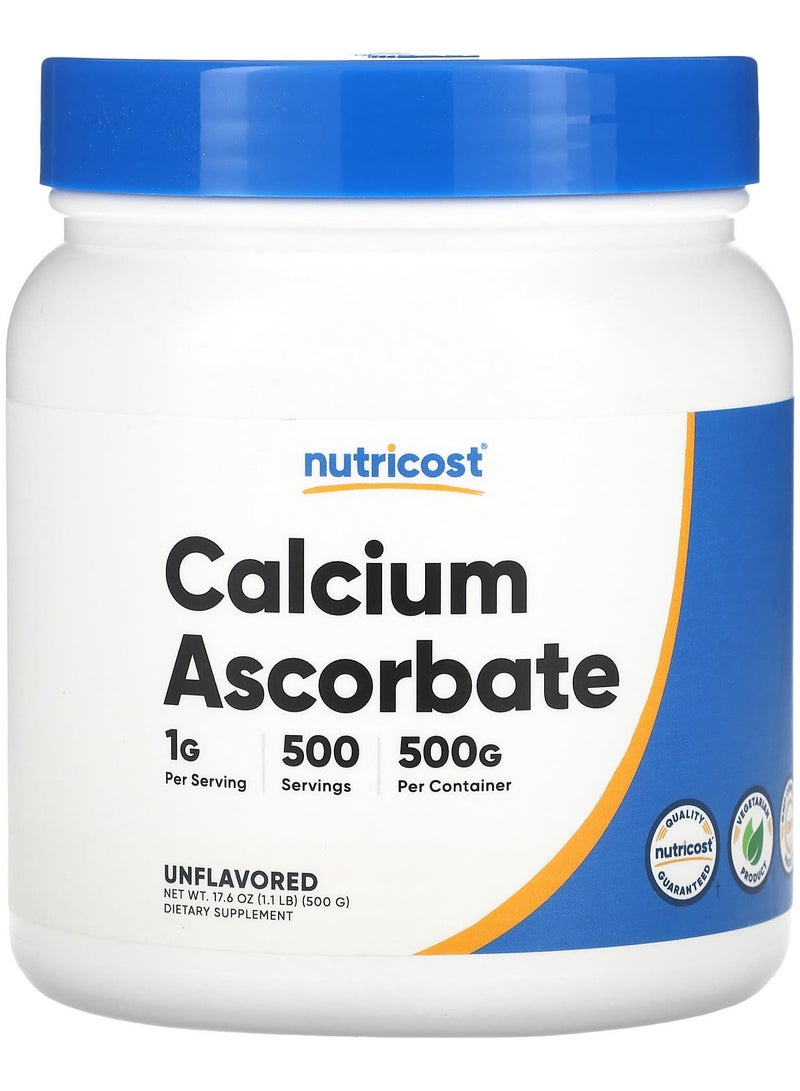 Nutricost Calcium Ascorbate, Unflavored, 17.6 oz (500 g)