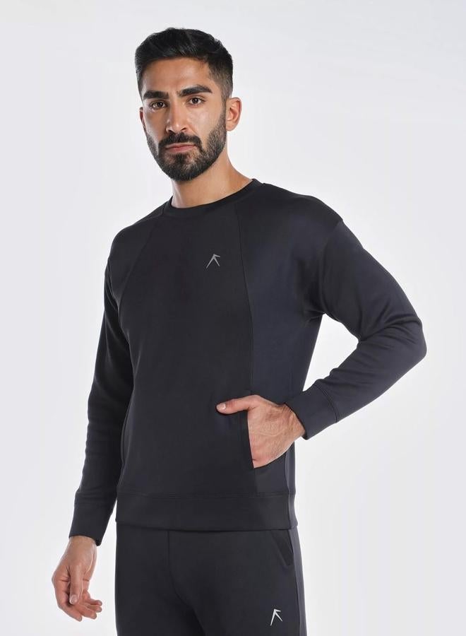 Wizard Vent Comfy Sweater Black - Unisex - Image 1