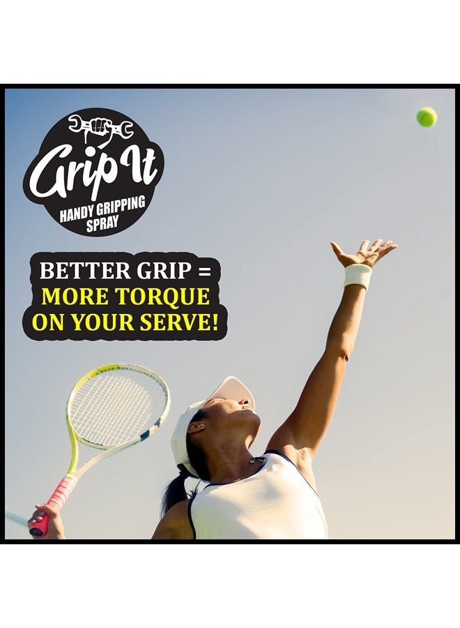 SPIN IT GRIPPING SOLUTION Better Hand Grip Spray for Pole Dancing, Aerial Silks - Supercharge Tennis Overgrips, Pickleball Paddles - Grip Replacement, 2 oz - Image 4