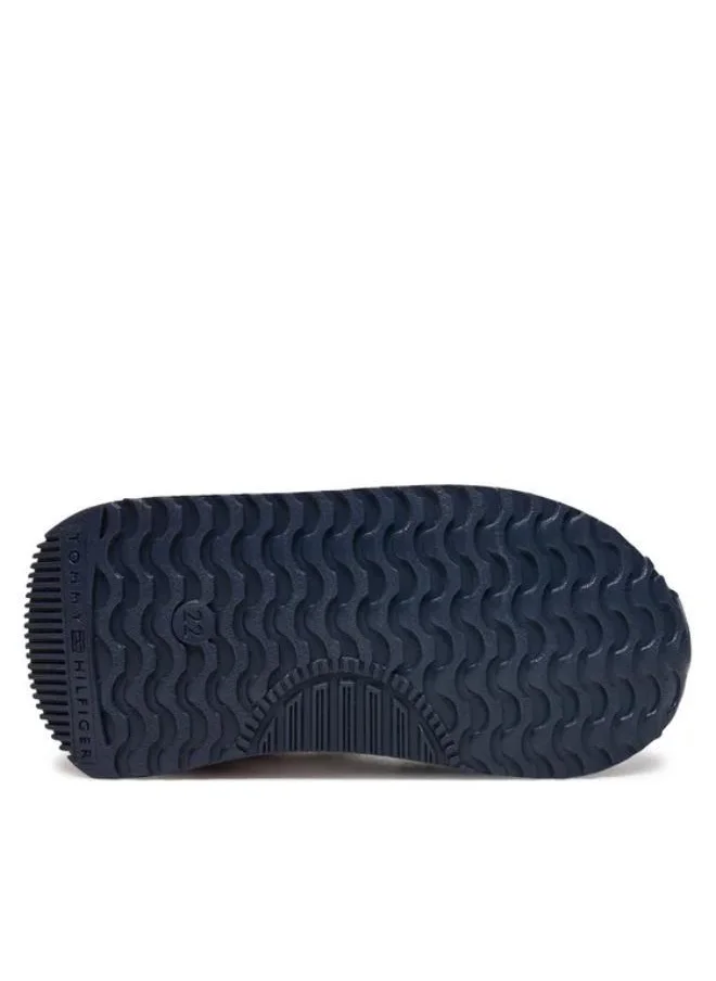 تومي هيلفيغر Kids Low Top Velcro Sneakers