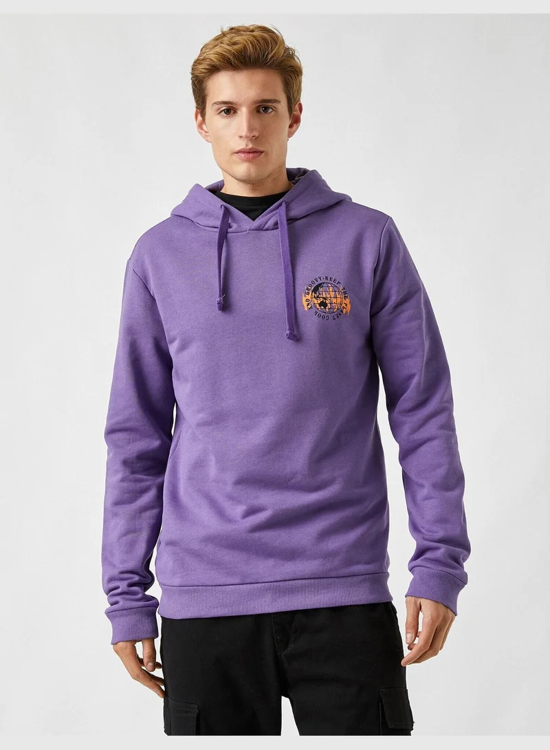 كوتون Printed Hoodie Cotton