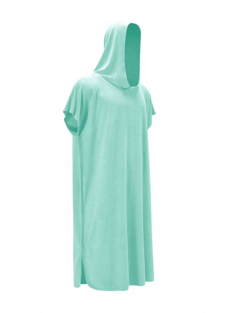 RJ Men Waffle Bathrobe with Hood Light Green from RJ Soft Lightweight & Ultra Absorbent - Image 4