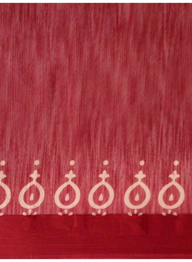 Vaamsi Synthetic Casual Saree (VSAR1547_Maroon_One Size) - Image 3