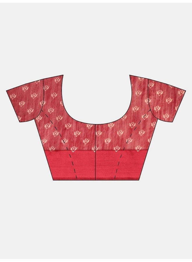 Vaamsi Synthetic Casual Saree (VSAR1547_Maroon_One Size) - Image 5