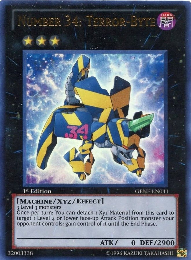 Yu-Gi-Oh! - Number 34: Terror-Byte (GENF-EN041) - Generation Force - 1st Edition - Ultra Rare - Image 2