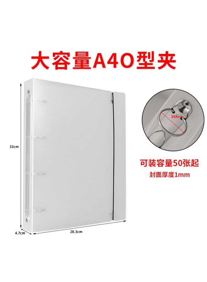 Unity Spot Pp Frosted Transparent Band Binder A4/b5/a5/a6/a7 Detachable Binder Book 6-hole Hand Book - Image 1