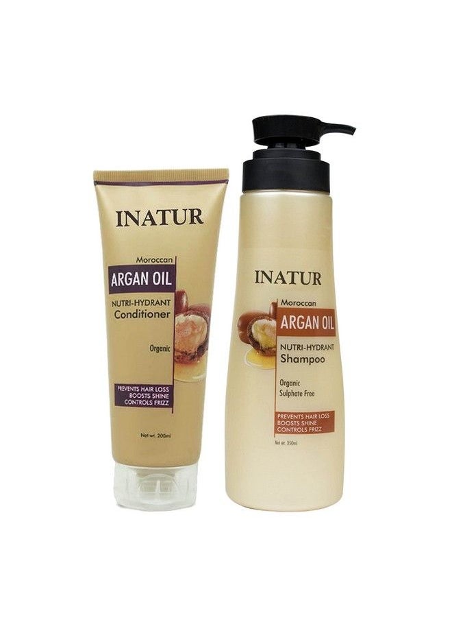 INATUR Argan Combo (Argan Shampoo 350 Ml + Argan Conditiner 200 Ml)  - Image 1