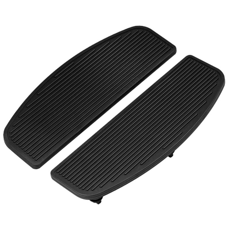 Universal Motorcycle Wide Anti Slip Rubber Foot Pegs Pair Front Mounted Replacement Pads - Image 2