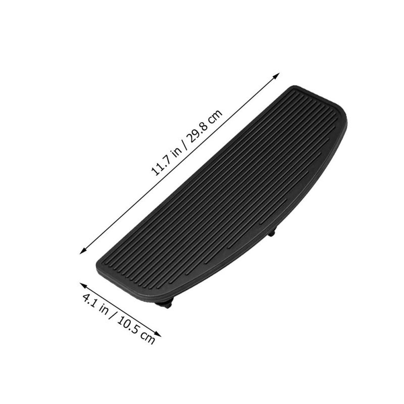 Universal Motorcycle Wide Anti Slip Rubber Foot Pegs Pair Front Mounted Replacement Pads - Image 3
