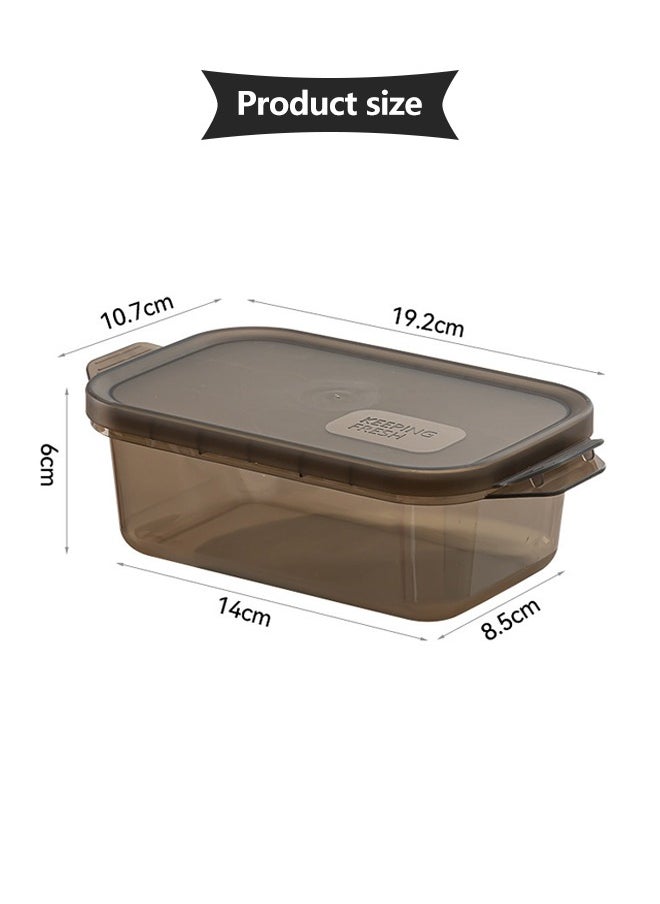 cocohome - 3pcs Refrigerator food storage box with lid 600ml, food plastic material, stackable, fruit, egg and vegetable storage tissue container - Image 1