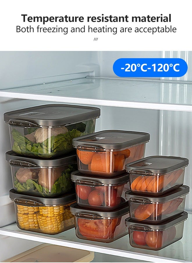 cocohome - 3pcs Refrigerator food storage box with lid 600ml, food plastic material, stackable, fruit, egg and vegetable storage tissue container - Image 1