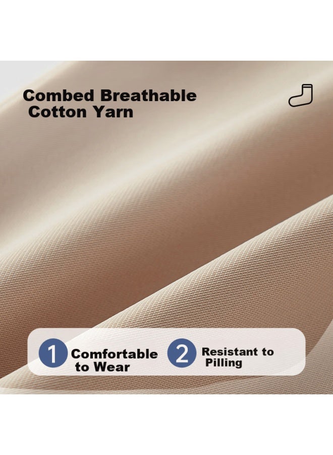 Miyou 6 Pairs Men's Cotton No-show Socks Antibacterial Breathable Short Socks Spring Summer - Image 1