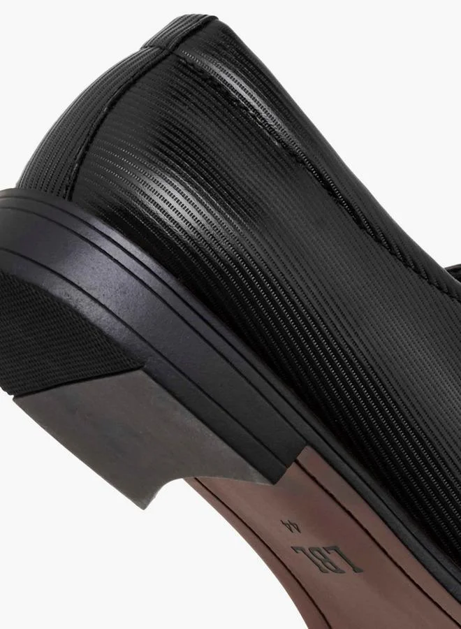 LBL By Shoexpress BLACK Men Ribbed Loafers for Men | Best Price UAE