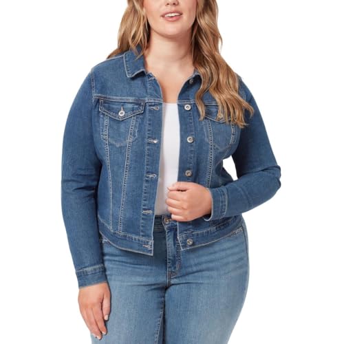 Jessica Simpson Women's Pixie Classic Feminine Fit Crop Jean Jacket - Image 4