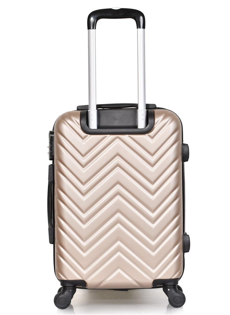 MORANO Morano Hard case luggage for Unisex ABS Lightweight 4 Double Wheeled Suitcase with Built- lock (Carry-On 20-Inch,  - Image 3