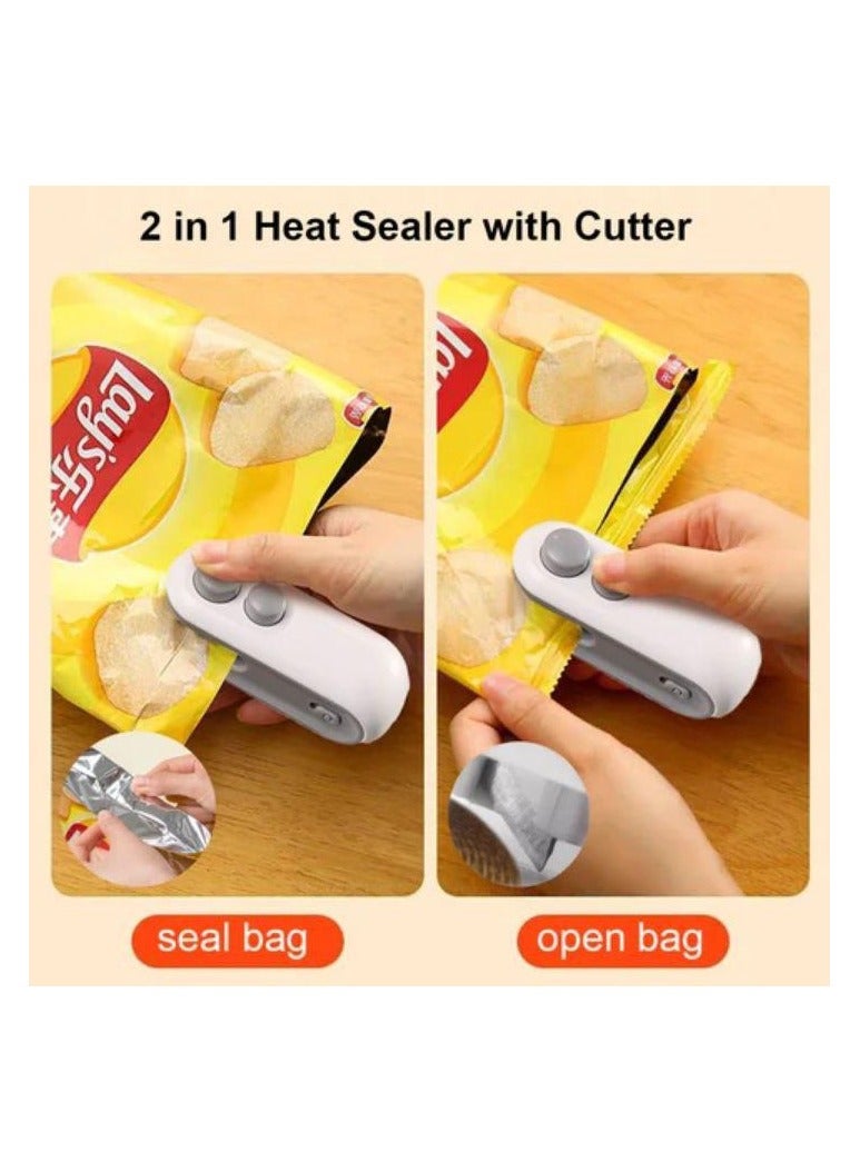 غالق اكياس حراري متعدد الاستخدام مزود بقاطع لفتح الاكياس حجم صغير - Image 3