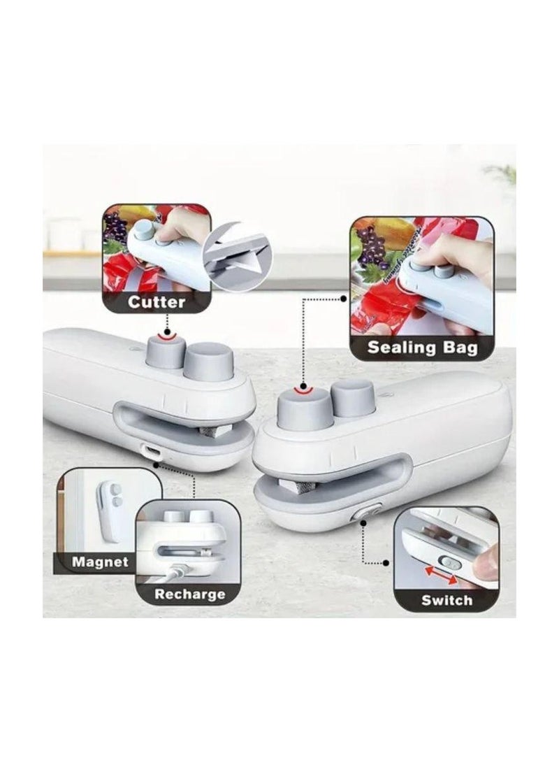 غالق اكياس حراري متعدد الاستخدام مزود بقاطع لفتح الاكياس حجم صغير - Image 4